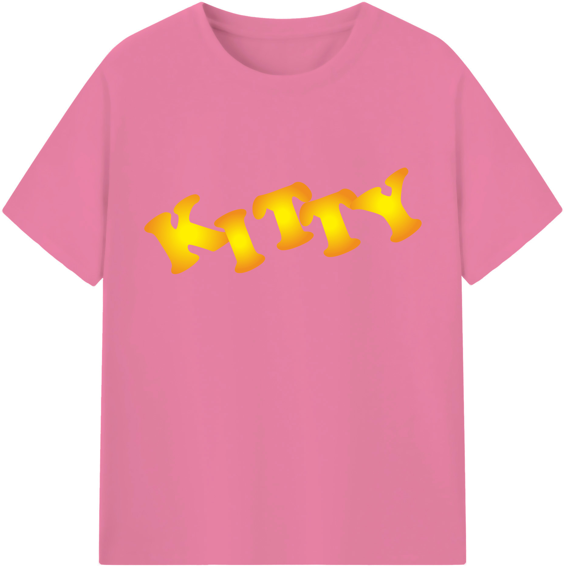 （画像用） Hello Kitty ハローキティ 綿100％半袖Tシャツ（フロントプリント）